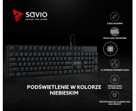 SAVIO Tempest RX FULL Outemu BLUE, LED niebieski, NKRO, Anty-ghosting SAVGK TEMPEST FULL BLUE - 1462252 - zdjęcie 9